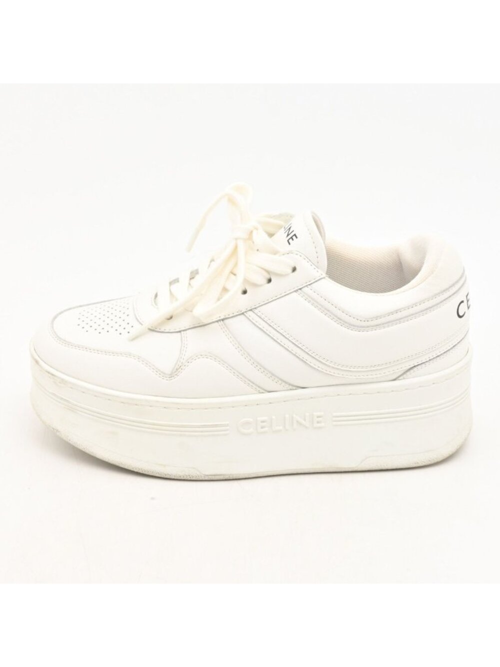 Celine Sneakers Block Wedge Outsole Optic White